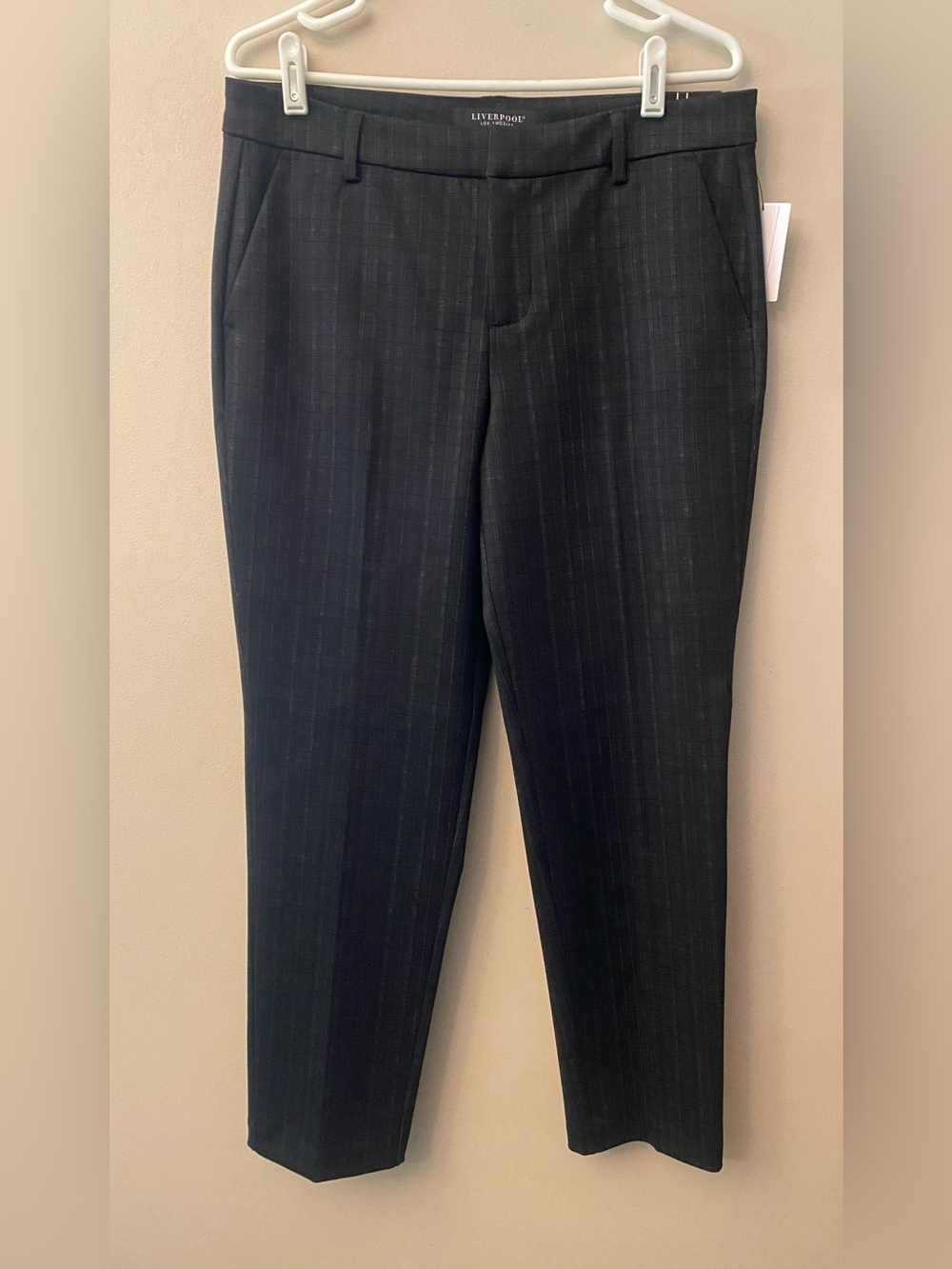 Liverpool Black/gray plaid Pinstripe Work Pants 🆕